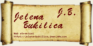 Jelena Bukilica vizit kartica